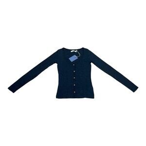 TwoThirds NWT Ronde Black Multicolour Neps Cardigan XS